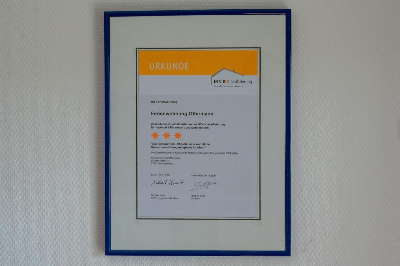 Ferienwohnung Offermann ヒュルトゲンヴァルト エクステリア 写真